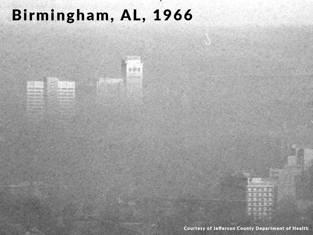 Birmingham's air in the 1960s