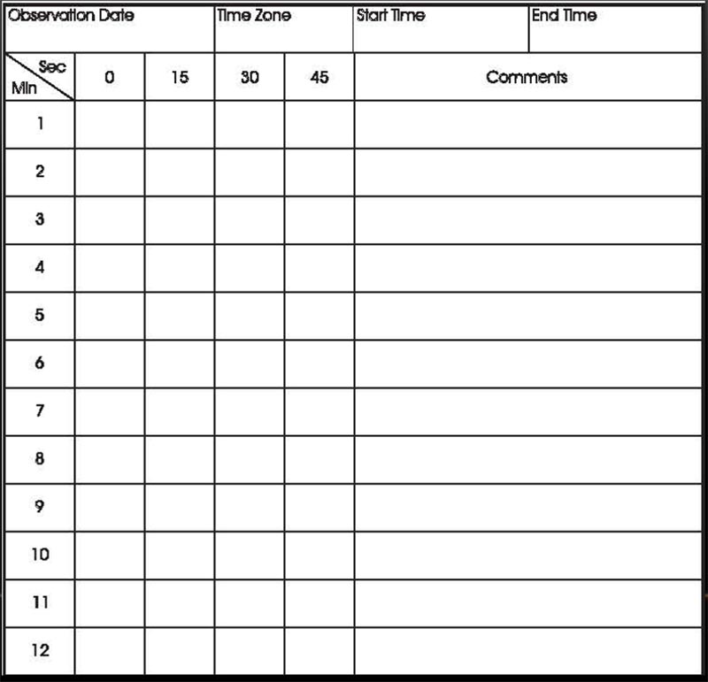 EPA Method 9 observation form