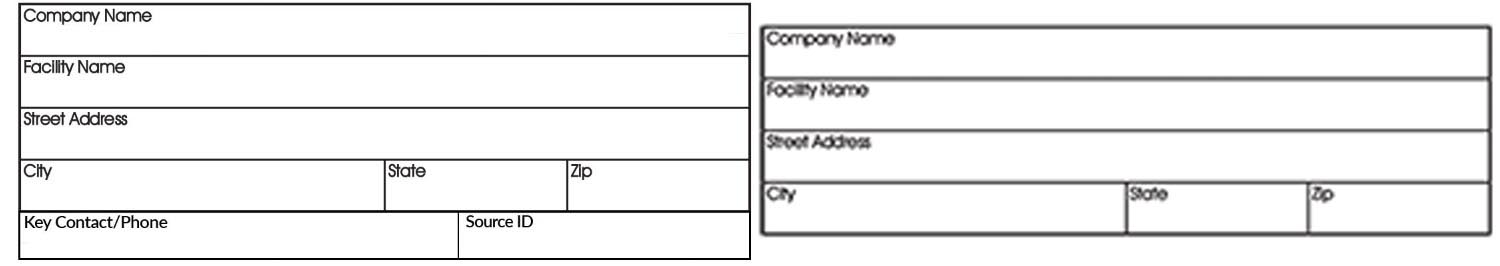 Visible emissions form company information